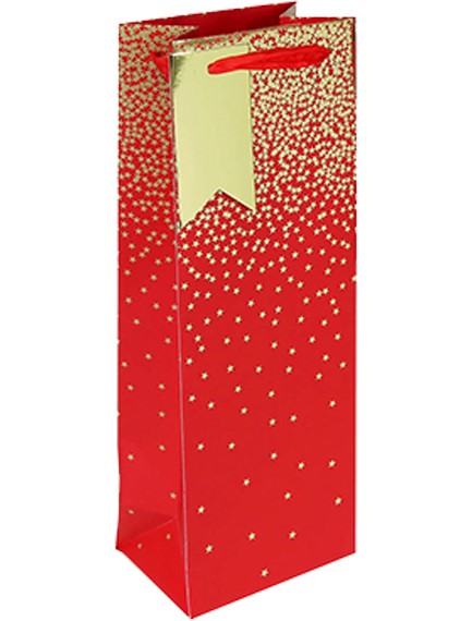 ΤΣΑΝΤΑ ΔΩΡΟΥ XMAS 12,7*9*35,5cm.RED OMBRE