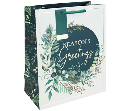 ΤΣΑΝΤΑ ΔΩΡΟΥ XMAS 27*33*14cm.SEASON'S GREETINGS