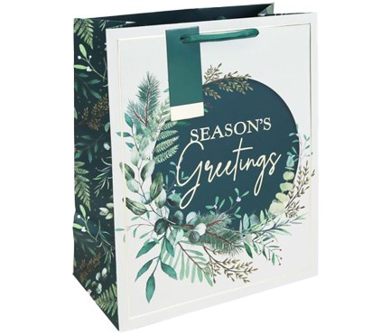 ΤΣΑΝΤΑ ΔΩΡΟΥ XMAS 27*33*14cm.SEASON'S GREETINGS