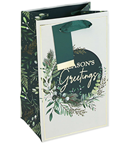 ΤΣΑΝΤΑ ΔΩΡΟΥ XMAS 13*20*09cm.SEASON'S GREETINGS