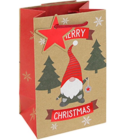 ΤΣΑΝΤΑ ΔΩΡΟΥ XMAS 22*25*10cm.GONK ΚΡΑΦΤ