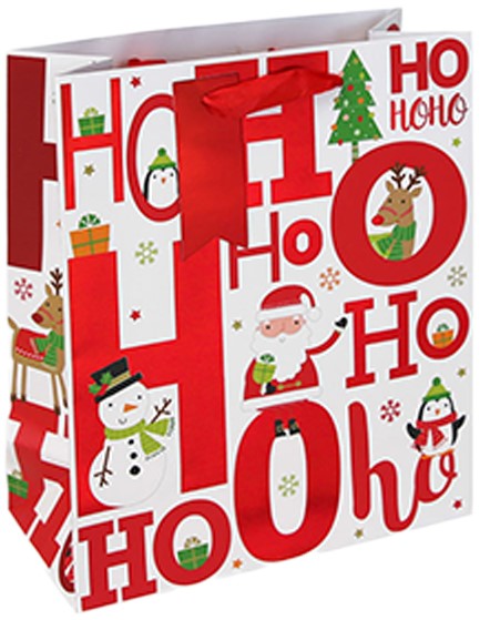 ΤΣΑΝΤΑ ΔΩΡΟΥ XMAS 33*46*15cm.HO HO HO