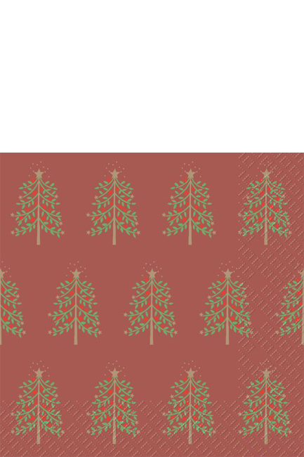 ΧΑΡΤΟΠΕΤΣΕΤΕΣ XMAS 33*33CM.20ΤΕΜ.BERT RED