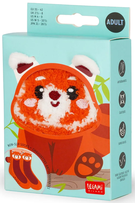 ΚΑΛΤΣΕΣ LEGAMI NON-SLIP-IT’S A MATCH-CS0013 ADULT-RED PANDA