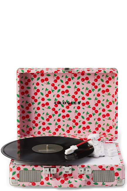 ΠΙΚΑΠ ΒΑΛΙΤΣΑ CROSLEY CRUISER PLUS CR8005F-RC4 MΕ ΕΝΣΩΜΑΤΩΜΕΝΑ ΗΧΕΙΑ 2-WAY BLUETOOTH RETRO CHERRY