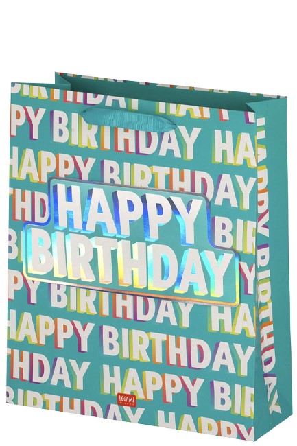 ΤΣΑΝΤΑ ΔΩΡΟΥ LARGE LEGAMI GB0648 HAPPY BIRTHDAY