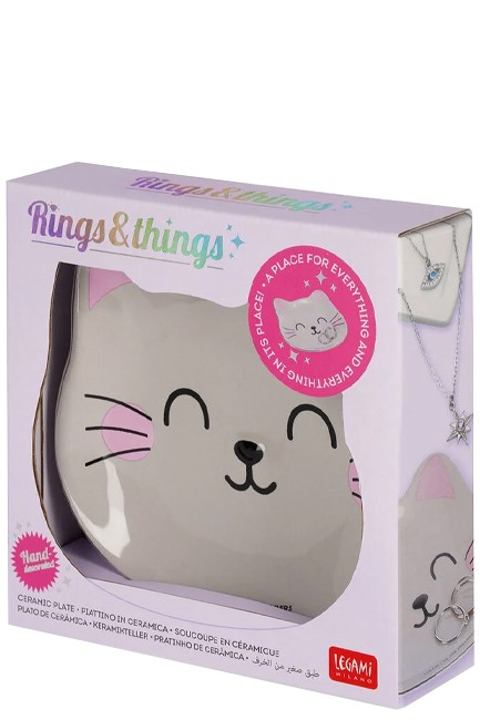ΠΙΑΤΑΚΙ ΚΕΡΑΜΙΚΟ LEGAMI CPL0002 RINGS AND THINGS KITTY