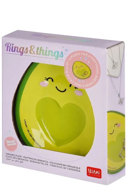 ΠΙΑΤΑΚΙ ΚΕΡΑΜΙΚΟ LEGAMI CPL0004 RINGS AND THINGS AVOCADO