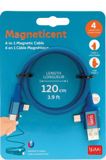 ΚΑΛΩΔΙΟ ΦΟΡΤΙΣΗΣ LEGAMI MCC0001 MAGNETIC 4-IN-1 PETROL