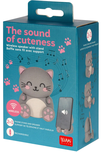 ΗΧΕΙΟ ΦΟΡΗΤΟ LEGAMI SPS0006 ΜΕ ΒΑΣΗ ΣΤΗΡΙΞΗΣ ΚΙΝΗΤΟΥ WIRELESS THE SOUND OF CUTENESS-KITTY