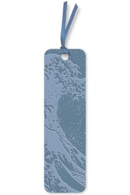 ΣΕΛΙΔΟΔΕΙΚΤΗΣ ΜΕ ΚΟΡΔΕΛΑ FLAME TREE HOKUSAI-THE GREAT WAVE ΟΙΚΟΛΟΓΙΚΟ ΔΕΡΜΑ