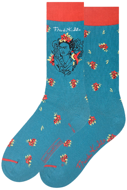 ΚΑΛΤΣΕΣ MUSEARTA FRIDA KAHLO HUMMINGBIRD FK-FH-06 BLUE No 40-46