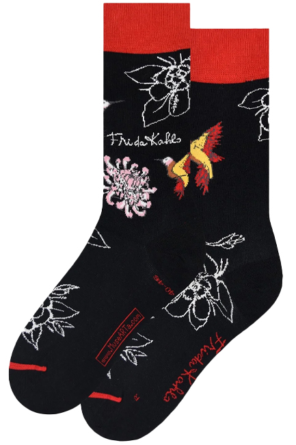 ΚΑΛΤΣΕΣ MUSEARTA FRIDA KAHLO HUMMINGBIRDS FK-HUB-06 BLACK No 40-46