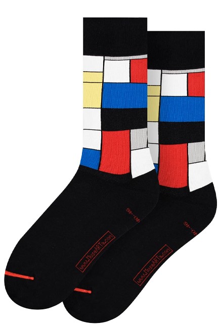 ΚΑΛΤΣΕΣ MUSEARTA SNEAKER PIET MONDRIAN COMPOSITION WITH RED PM-CR-S-06 BLACK No 40-46