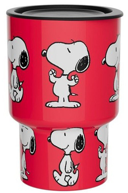 ΚΟΥΠΑ ΑΝΟΞΕΙΔΩΤΗ ΘΕΡΜΟΣ QUYCUP 90ml 3D COLLECTION PEANUTS SNOOPY RED