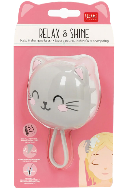 ΒΟΥΡΤΣΑ ΣΙΛΙΚΟΝΗΣ ΓΙΑ ΚΑΘΑΡΙΣΜΟ ΚΕΦΑΛΗΣ LEGAMI SCM0001 SCALP MASSAGER-KITTY