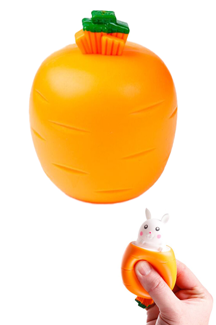 ΜΠΑΛΑΚΙ ANTISTRESS PUCKATOR SQUEEZY SPRINGTIME RABBIT CARROT POP OUT TY1076
