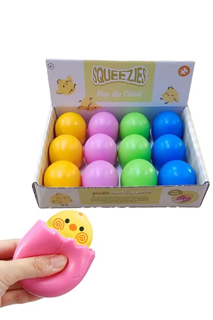 ΜΠΑΛΑΚΙ ANTISTRESS PUCKATOR SQUEEZY SPRINGTIME CHICK AND EGG POP OUT TY1077