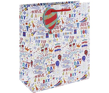 ΤΣΑΝΤΑ ΔΩΡΟΥ 26,5*14*33cm.HAPPY BIRTHDAY