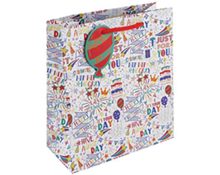 ΤΣΑΝΤΑ ΔΩΡΟΥ 21,5*10*25cm.HAPPY BIRTHDAY