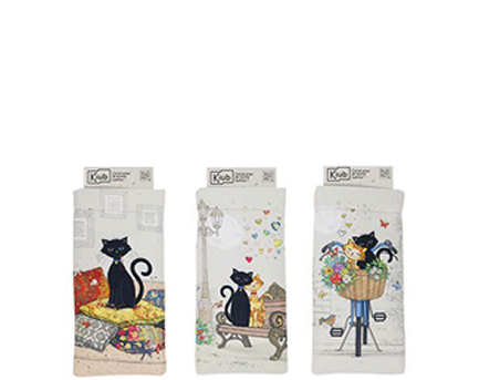 ΘΗΚΗ ΓΥΑΛΙΩΝ KIUB EDITION BUG ART LE CHAT NOIR