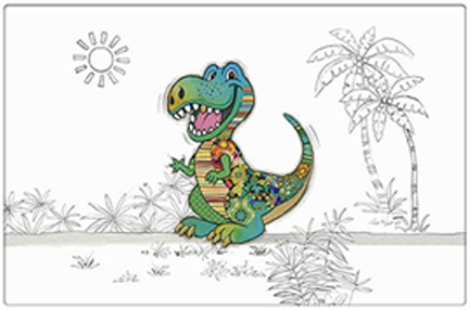 ΣΟΥΜΕΝ 43*28cm.KIUB EDITION PP ΔΕΙΝΟΣΑΥΡΟΣ