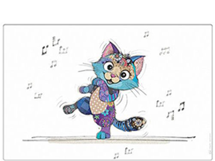 ΣΟΥΜΕΝ 43*28cm.KIUB EDITION PP ΓΑΤΑ ΠΟΥ ΧΟΡΕΥΕΙ