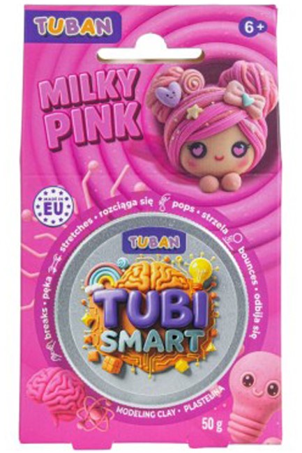 MODELING CLAY TUBI SMART TUBAN MILKY PINK