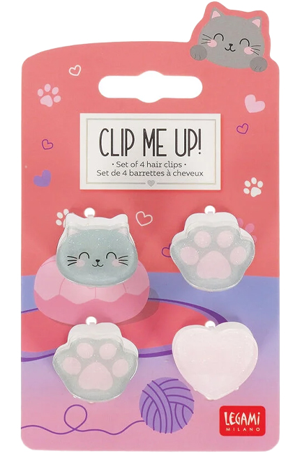 ΚΟΚΑΛΑΚΙ CLIP ME UP! LEGAMI HCL0001 ΣΕΤ 4 τεμ.KITTY