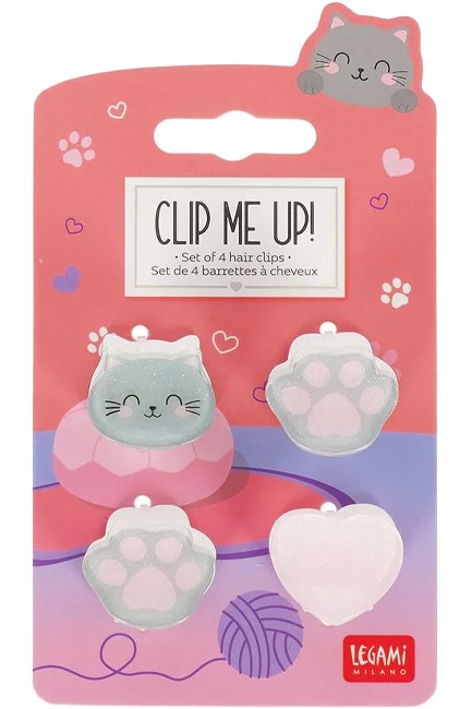 ΚΟΚΑΛΑΚΙ CLIP ME UP! LEGAMI HCL0001 ΣΕΤ 4 τεμ.KITTY