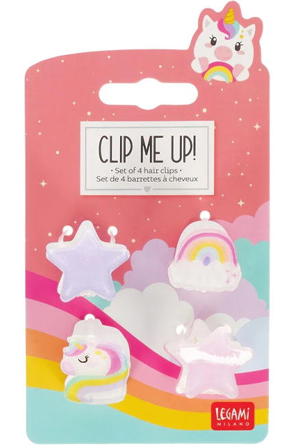 ΚΟΚΑΛΑΚΙ CLIP ME UP! LEGAMI HCL0002 ΣΕΤ 4 τεμ.UNICORN