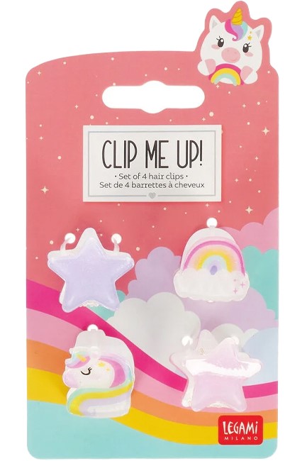 ΚΟΚΑΛΑΚΙ CLIP ME UP! LEGAMI HCL0002 ΣΕΤ 4 τεμ.UNICORN