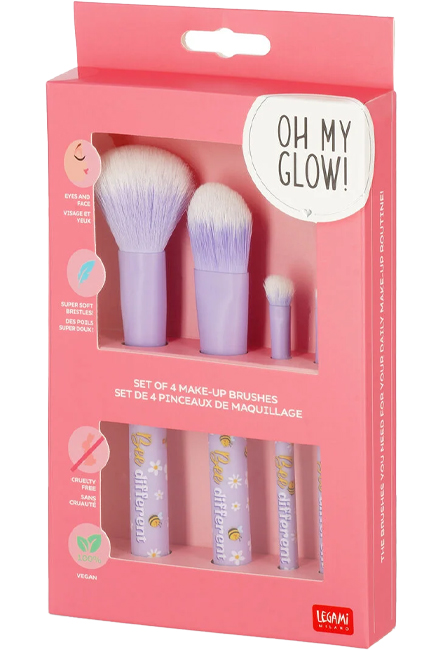 ΠΙΝΕΛΟ ΜΑΚΙΓΙΑΖ LEGAMI ΣΕΤ 4 ΤΕΜ.OH MY GLOW MUBS0005 BEE