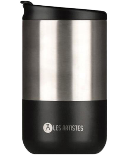 ΚΟΥΠΑ ΑΝΟΞΕΙΔΩΤΟ ΑΤΣΑΛΙ ΘΕΡΜΟΣ 350ml LES ARTISTES TRAVEL SPLIT BLACK