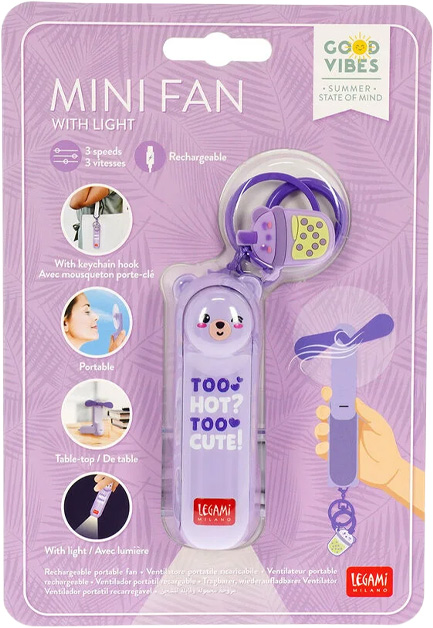 ΑΝΕΜΙΣΤΗΡΑΣ ΧΕΙΡΟΣ LEGAMI MINI FAN0008 ΕΠΑΝΑΦΟΡΤΙΖΟΜΕΝΟΣ TEDDY