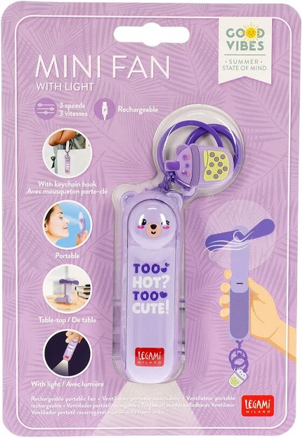 ΑΝΕΜΙΣΤΗΡΑΣ ΧΕΙΡΟΣ LEGAMI MINI FAN0008 ΕΠΑΝΑΦΟΡΤΙΖΟΜΕΝΟΣ TEDDY
