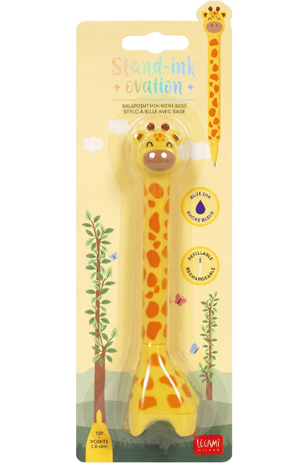 ΣΤΥΛΟ ΜΕ ΒΑΣΗ LEGAMI STG0003 GIRAFFE BLUE INK