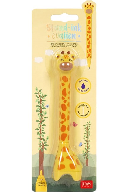 ΣΤΥΛΟ ΜΕ ΒΑΣΗ LEGAMI STG0003 GIRAFFE BLUE INK