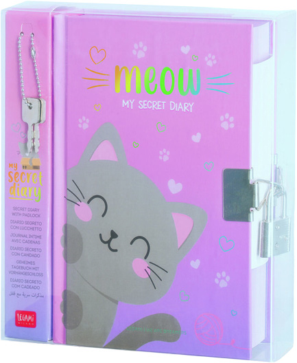 ΛΕΥΚΩΜΑ ΜΕ ΚΛΕΙΔΑΡΙΑ LEGAMI DIA0014 SECRET DIARY KITTY