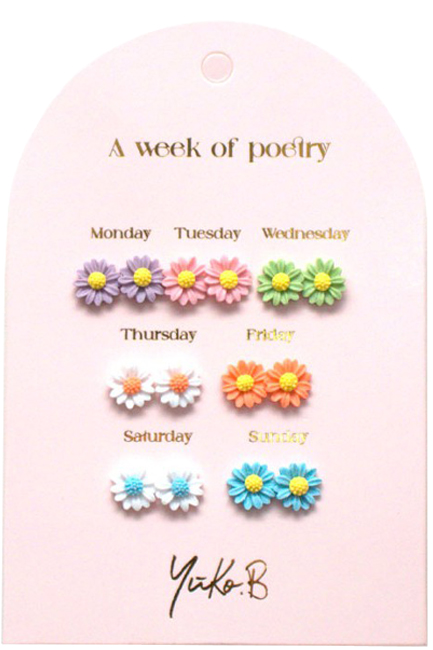 ΣΚΟΥΛΑΡΙΚΙΑ YUKO B 7 ΖΕΥΓΑΡΙΑ-A WEEK OF POETRY FLOWERS
