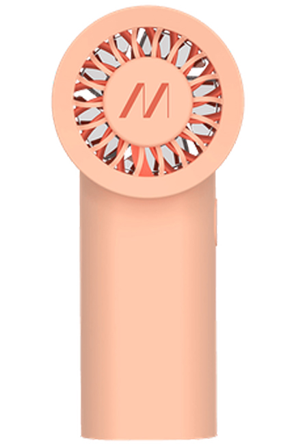 ΑΝΕΜΙΣΤΗΡΑΣ ΧΕΙΡΟΣ ΕΠΑΝΑΦΟΡΤΙΖΟΜΕΝΟΣ MUITOMAS USB TYPE C PEACH