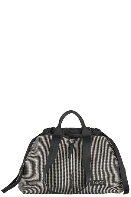 ΤΣΑΝΤΑ ΩΜΟΥ TUCANO BCASH-CLEO-M-BK CLEO SHOPPER MEDIUM STRIPED BLACK