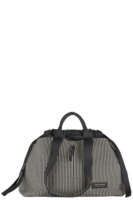 ΤΣΑΝΤΑ ΩΜΟΥ TUCANO BCASH-CLEO-M-BK CLEO SHOPPER MEDIUM STRIPED BLACK