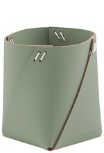 ΜΟΛΥΒΟΘΗΚΗ VACAVALIENTE 8,5*10,8*7,5cm.ΑΝΑΚΥΚΛΩΜΕΝΟ ΔΕΡΜΑ SAGE GREEN