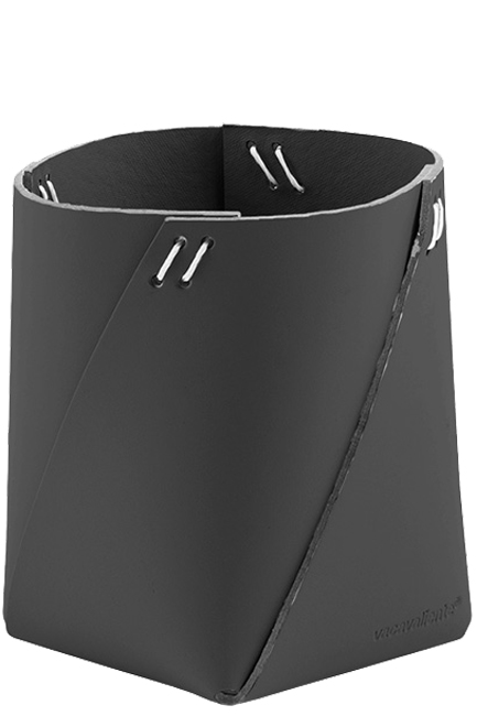 ΜΟΛΥΒΟΘΗΚΗ VACAVALIENTE 8,5*10,8*7,5cm.ΑΝΑΚΥΚΛΩΜΕΝΟ ΔΕΡΜΑ GRAPHITE