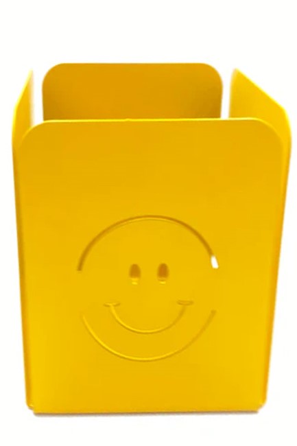 ΜΟΛΥΒΟΘΗΚΗ ΜΕΤΑΛΛΙΚΗ HOOPLADOO SMILEY FACE ΚΙΤΡΙΝΗ