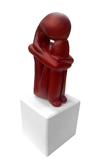 ΑΓΑΛΜΑΤΙΔΙΟ ΚΥΚΛΑΔΙΚΗΣ ΓΥΝΑΙΚΑ SMALL 19*7*7ΕΚ.METALLIC RED