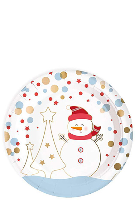 ΠΙΑΤΑ ΧΑΡΤΙΝΑ Ø23ΕΚ.ΣΕΤ 8ΤΕΜ.XMAS