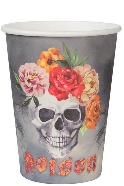 ΠΟΤΗΡΙΑ ΧΑΡΤΙΝΑ ΣΕΤ 10ΤΕΜ.ETHNIC SKULL