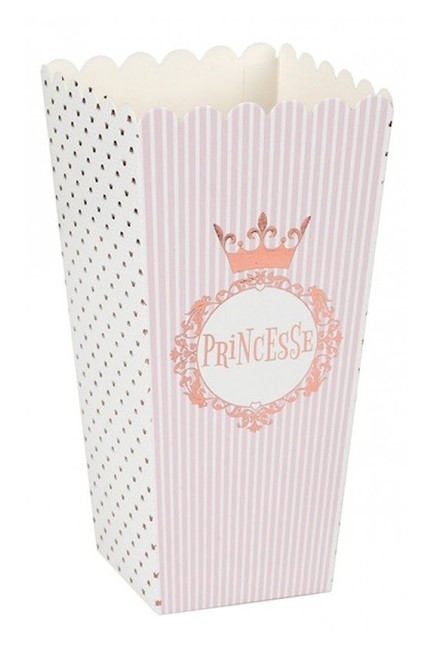 ΘΗΚΗ POPCORN 08*17cm.ΣΕΤ 8ΤΕΜ.PRINCESS